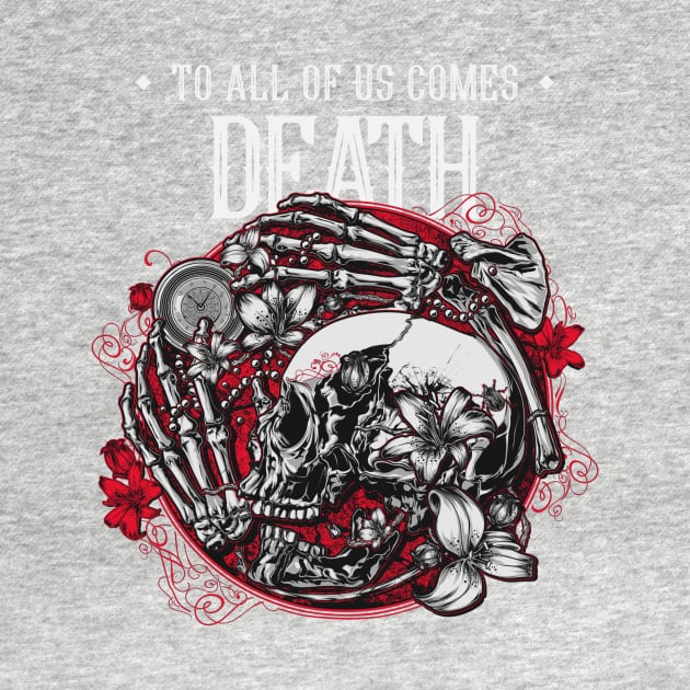 To All of Us Comes Death Skull and Bones by kansaikate